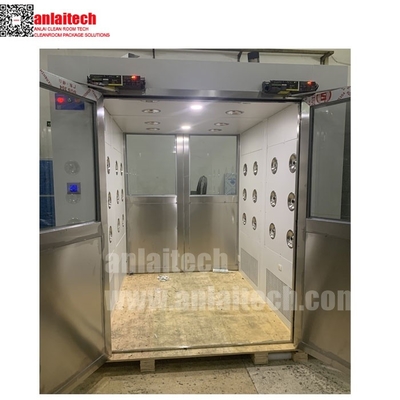 China Túnel do chuveiro de ar dos bens da carga do bloqueio elétrico com as portas dobro para a sala de limpeza fornecedor